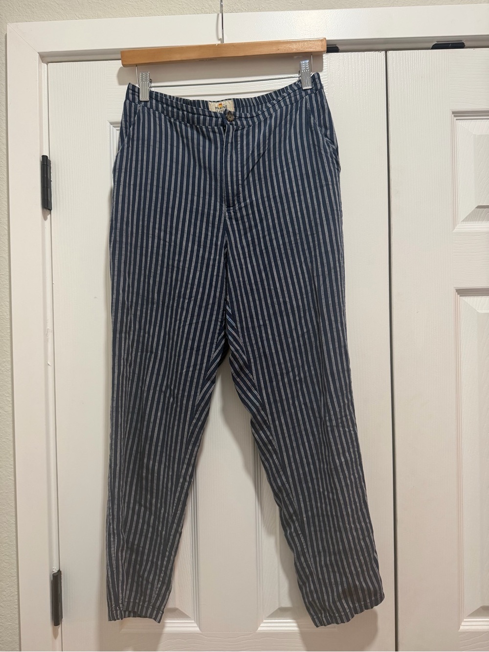 Marine Layer Striped Pants Size Medium